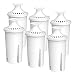 FilterLogic PF06 Pitcher Water Filter, Replacement for Brita® Classic 35557, OB03, Mavea® 107007, and Brita® Pitchers, Amazon Basics® 10-Cup Pitcher, NSF Certified, Reduces Lead, 6 Pack