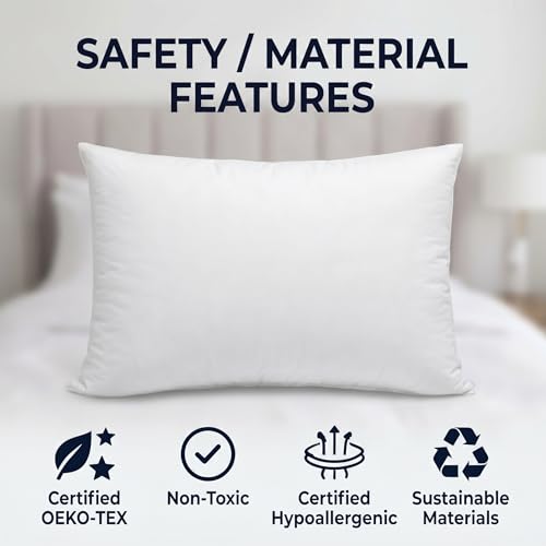Image of Restify Premium Microfiber Pillows Set of 2 | Soft Adjustable Pillow for Sleeping | Breathable, Hypoallergenic Pillow for Side, Back & Stomach Sleepers (White)
