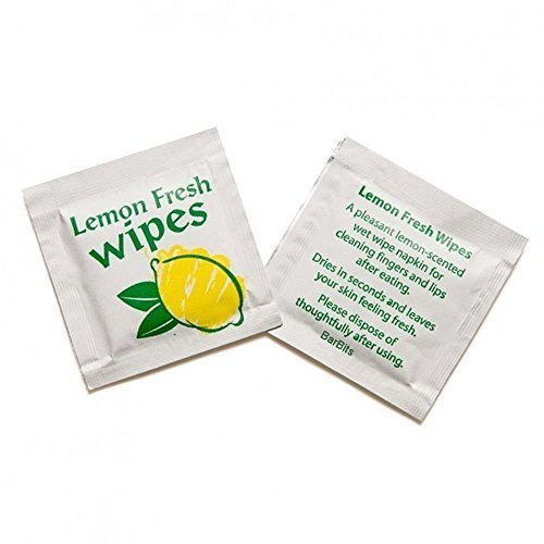 500 Individual Preema Lemon Scented Wet Wipes