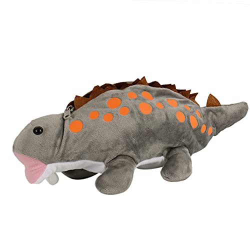 Image of Minache Women Animal Dinosaur Plush Stationery Pouch Pen Pencil Case Ladies Cosmetic Bag