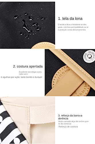 NUTOT kit mochila escolar infantil menina mochila feminina grande impermeável lancheira termica femi