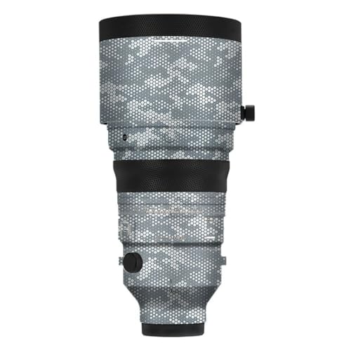 SUPBIG カメラアクセサリー Sigma 200mm f/2 DG OS Sports 対応 標準ズームレンズ対応 レンズ保護フィルム 迷彩柄 防水 耐擦傷 耐摩耗 正確カット スキンシール 装飾ステッカー(蛇鱗灰)
