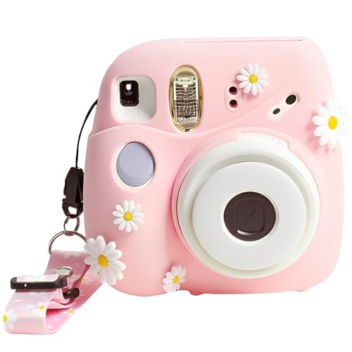Coque Fujifilm Mini 7 Plus rose, étui compact de protection contre les chocs