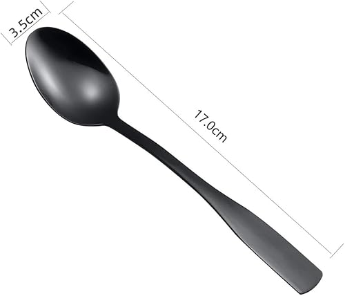 Miniatura 9 de J&V TEXTILES Juego de cubiertos de 40 piezas, acero inoxidable de grado alimenticio para 8, juego de cubiertos cuadrados, vajilla pulida con espejo