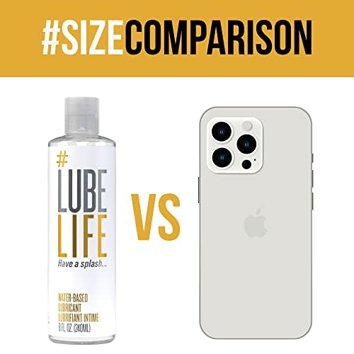 LubeLife Water-Based Lube – Personal Lubricant for Men, Women & Couples, Travel Size, Non-Staining, Easy Clean-Up, Toy-Safe, 8 Fl Oz: 8 Fl Oz (Pack of 2)