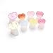 16pcs Silicone Toe Separators Flower Toe Separator Toe Nail Separators Toes Dividers Pedicures Nail Art Tools Pedicure Spacers(8pcs Small Flowers + 8pcs Heart-Shaped Jelly)