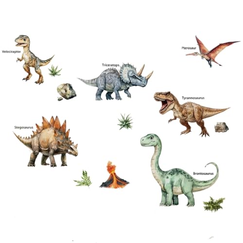 Vinilos decorativos de pared dinosaurios Achang para niños