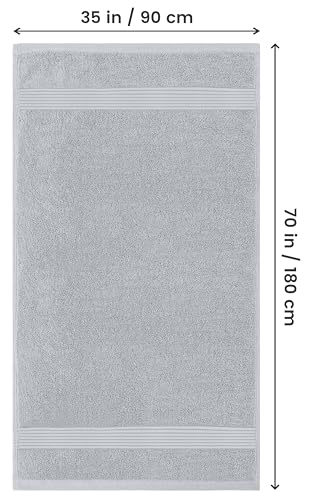 Image of Utopia Towels Bath Sheets 35x70 inches 100% Cotton Soft and Absorbent 2 Pack Cool Grey