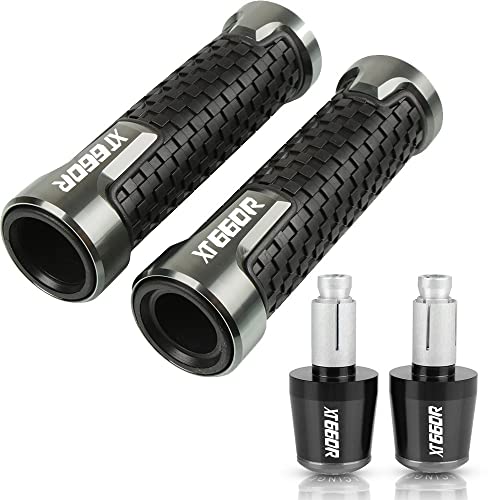 Puños para motocicleta XT660X antideslizantes con terminales de barra CNC 2