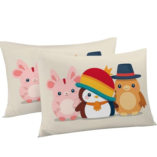 Housse de Couette 220x240 CartoonZoo avec 2 Taies d'oreiller en Microfibre - 5