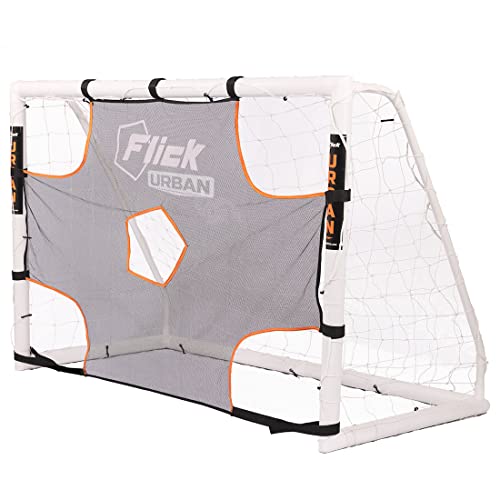 Football Flick URBAN FOOTBALL TARGET SHEET (6' X 4'), Black & Orange - Image 2