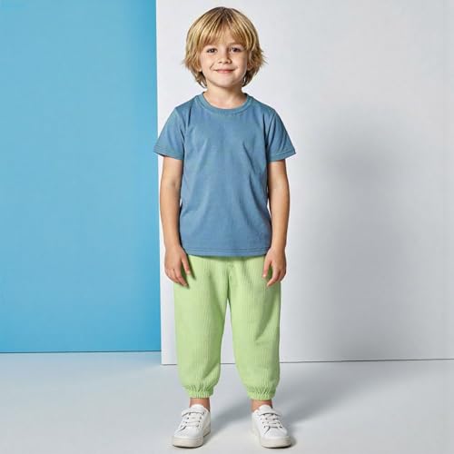 2-Pack Kids' Breathable Quick-Dry Pants with Elastic Waist Anti-Mosquito Long Pants, Skin-Friendly for Active Boys & Girls2