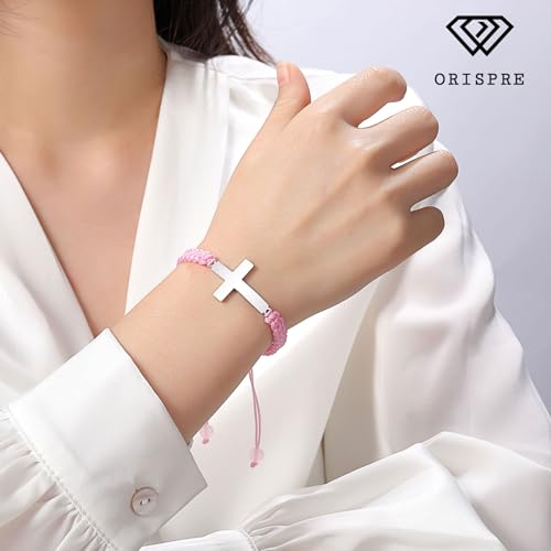 Cross Braided Bracelet for Girls Easter Birthday Christmas Gifts for Daughter Granddaughter Niece2