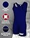 Exxact Sports Plain Men's Wrestling Singlet, High Performance Powerlifting Singlet Wrestling Singlets for Men - (Navy, AL)