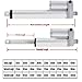 12V 24V 100MM 4 Inch Stroke Linear Actuator with Mounting Brackets (12V, 100M/S 90N)