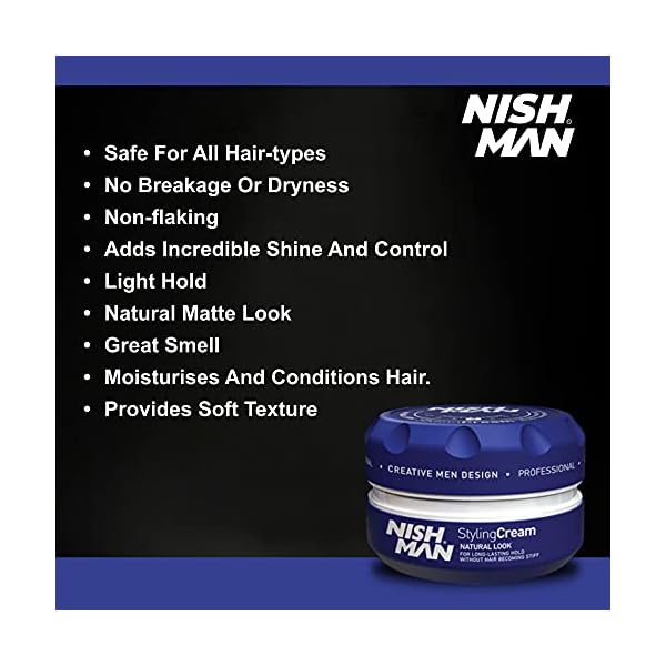 nishman Hair Styling Series (N.5 Cream Wax, 150ml)