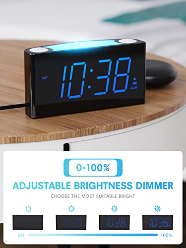 image for ROCAM Extra Loud Alarm Clock with Bed Shaker, Vibrating Alarm Clock fo
