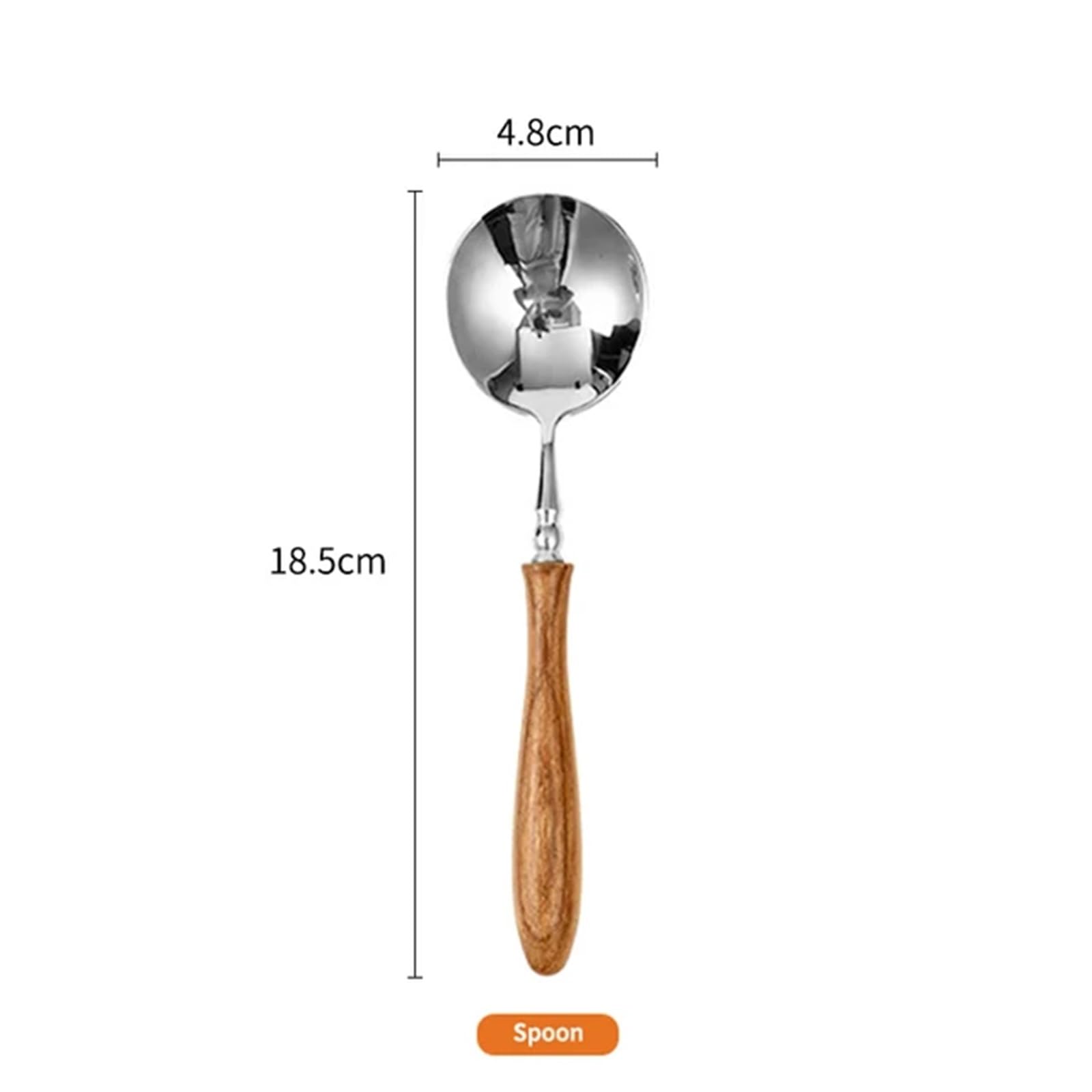 Juego de Cubiertos Juego de cubiertos con mango madera, vajilla acero inoxidable, tenedor, cuchillo, cuchara café, juego