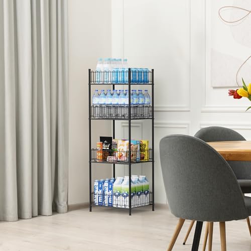 OYEAL Water Bottle Storage Holder 4 Tier Can Organizer for Pantry, Large Capacity Soda Can Organizer for Kitchen Party Organizers and Storage, Tumbler Mug Cup Holders by OYEAL - Used condition - Image 6