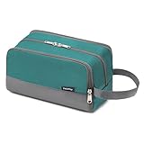 Wash Bag, Yeiotsy Ultra-thin Toiletry Bag Travel Organizer for Children Gym Bag (Emerald Green)
