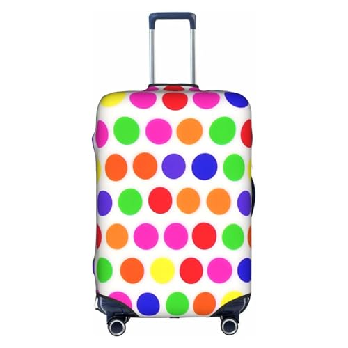 Polka Dot Tsa Approved Luggage Cover For 18-32 Inch Suitcases Scratch-Resistant Stretch Luggage Cover