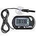 AQUANEAT Aquarium Thermometer, Fish Tank Thermometer, Digital Temperature Test, with Large LCD Display (1 Pack)