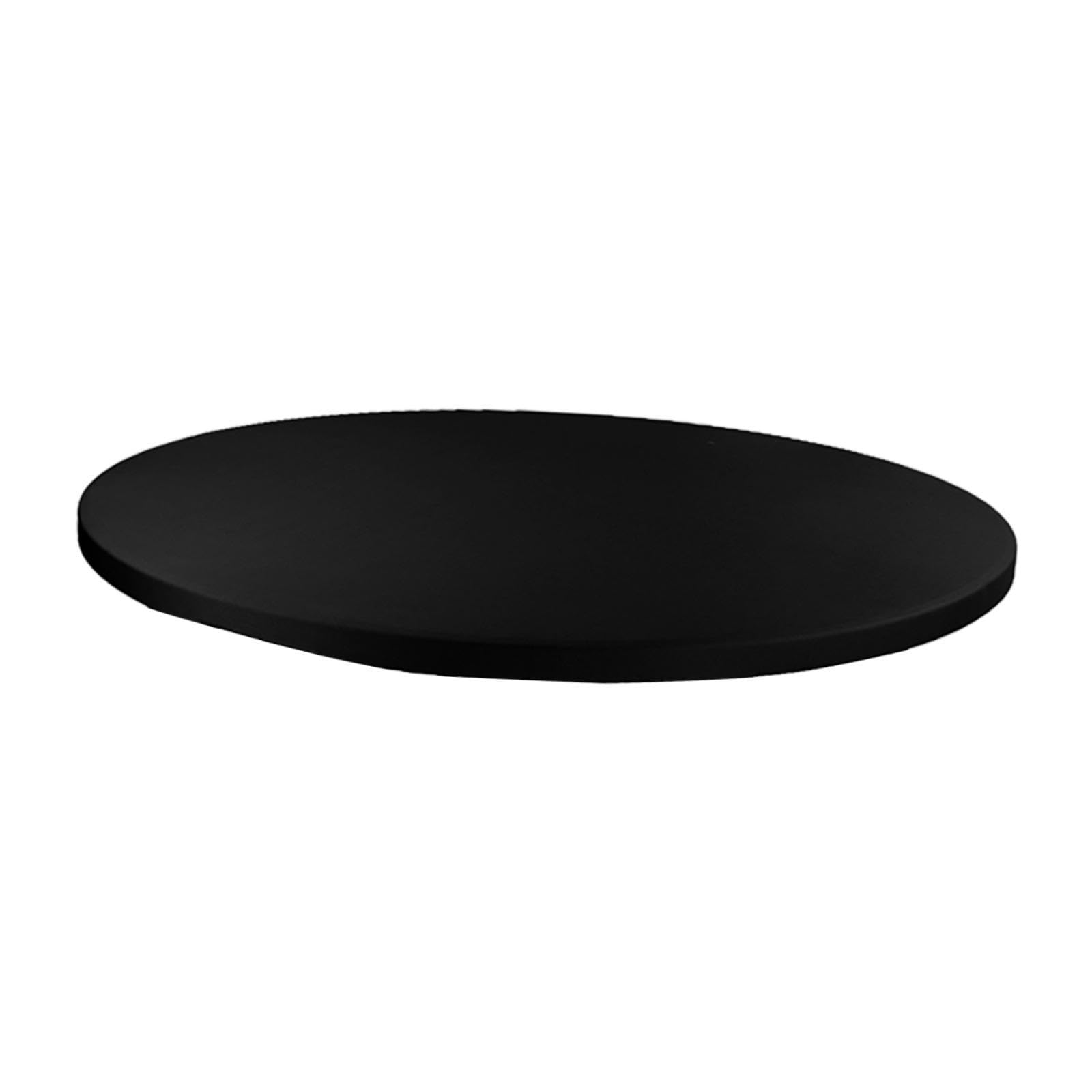 Fitted Round Table Cloth Elastic Edge Non Slip Lightweight Round Table Cover Black-image-41