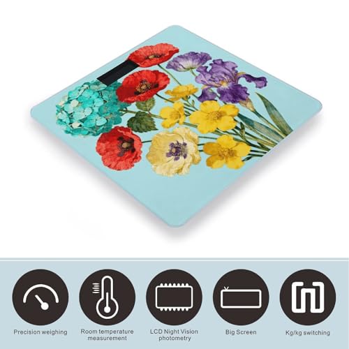 Báscula Digital para Baño con Pantalla LCD, Precisión y Diseño Seguro miniatura 3
