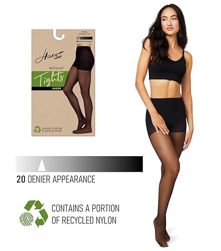 Hanes EcoSmart Sheer Tights, Control Top, Sheer Toe3