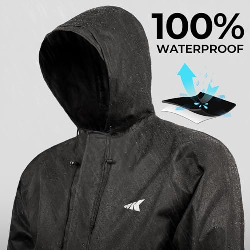 KastKing AquaLite Waterproof Rain Suit for Men and Women, Loose Fit, Lightweight, Durable Outdoor Gear for Fishing, Hiking