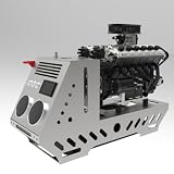 ENGINEDIY GS-V12 Engine Model That Runs, 72cc DOHC 4-Stroke 4-Valve Water-Cooled V12Engine Model with Electric Start and Base, DIY Engine Model Kit for Adults and Engine Enthusiasts