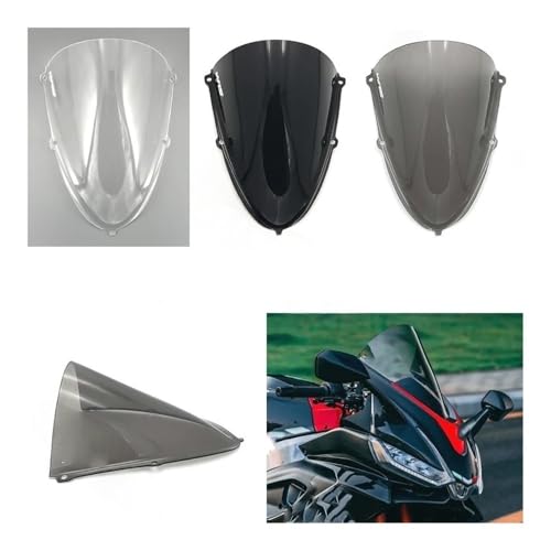 Pare-brise moto pour RS660 2020-2024 bulle déflecteur de vent gris