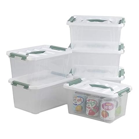 Bblina 6-Litre Clear Storage Box Set Cover