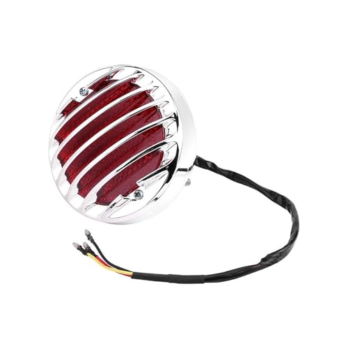 Feu arrière universel 12V moto avec clignotant intégré et support plaque pour Bobber