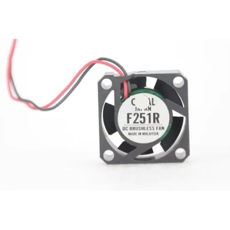 F251R DC 12V 25x25x10mm 2-Wire Micro Server Fan