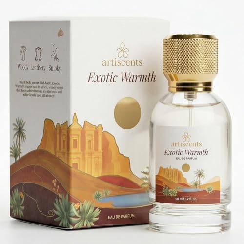 Image of Exotic Warmth Eau de Parfum | Woody, Smoky & Resinous Perfume for Men & Women | Oud Wood, Saffron, Rose & Incense | Long-Lasting Luxury Fragrance | Ideal for Evenings | 50ml