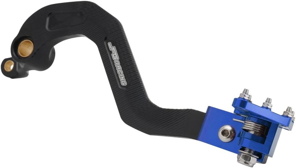 JFG RACING Motorcycle Rear Brake Pedal Aluminum Foldable Foot Brake Lever for WR250R 2008-2020 WR250X 2008-2011 Dirt Bike Blue