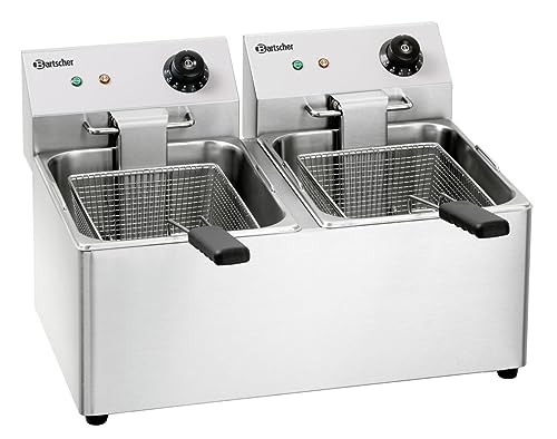 Bartscher Snack IV Double thermo-optique Deep Fryer 16L 6500 W Stainless Steel – fryers (Deep Fryer, 16 l, double, Stainless Steel, Rotary, stand-alone) – Image 3
