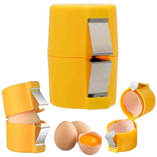 Egg Cracker Tool | Easy Shell Egg Opener | Handheld Egg Seperator Tool | Perfect for Baking...