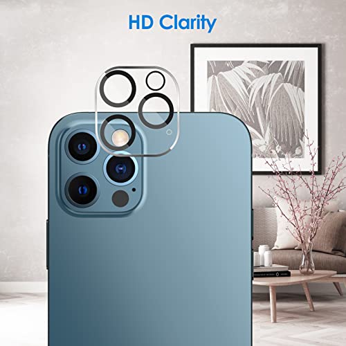 JETech Camera Lens Protector for iPhone 12 Pro Max 6.7-Inch, 9H Tempered Glass, HD Clear, Anti-Scratch, Case Friendly - Image 3