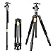QZSD Q-999 Professional Portable Magnesium Aluminum Alloy Tripod Monopod with Detachable Ball Head and Pocket for Digital Camera and Camcorder