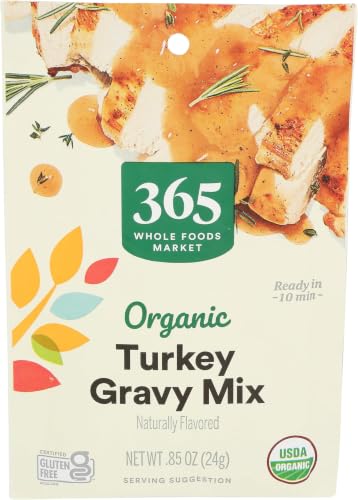 365 by Whole Foods Market, Gravy Mix Turkey Packet Organic, 0.85 Ounce (Pack of 6)