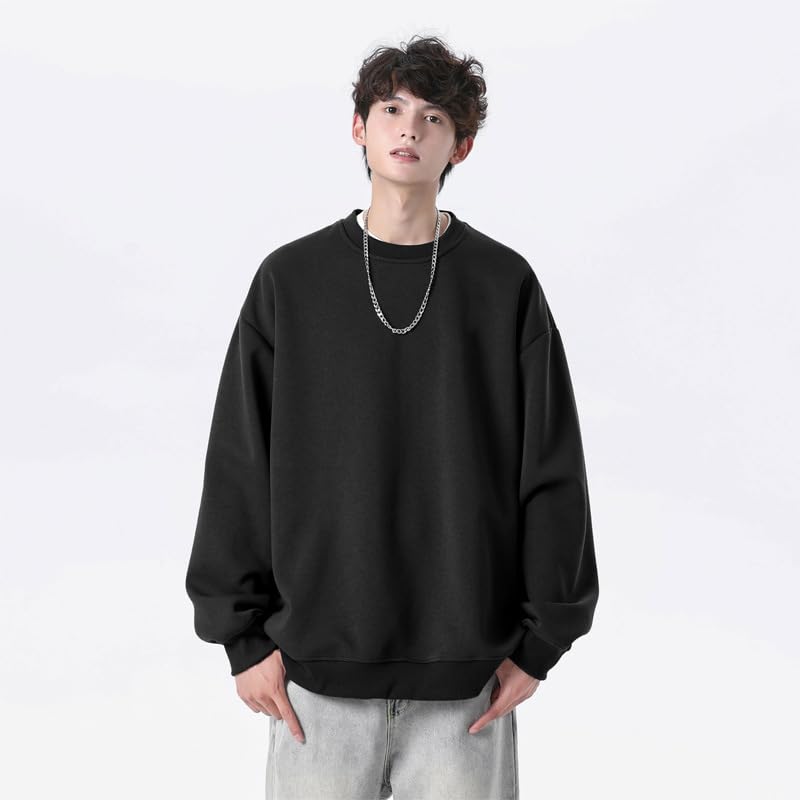 Men's Artistic Crew Neck Sweatshirt Unique Heavy Sweatshirt2