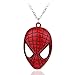LIKYGKK Collier Pendentif Masque Spiderman Rétro Européen Et Américain Personnalité De La Mode Pendentif Punk Tendance avec Accessoires Collier pour Hommes