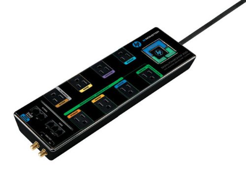 HP MonsterDigital PowerCenter800G w/ Green Power 8 Outlets, 1 Pr. Coax , Phone, Network (HPM MDP 800G ES) (Discontinued by Manufacturer)