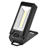 LED-Arbeitsleuchte,3W LED-Arbeitsleuchte Magnetische wasserdichte Haken-Hängelampe mit hoher Helligkeit für den Außenbereich(Schwarz)
