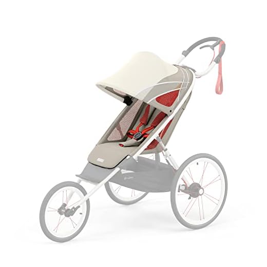Cybex Asiento para cochecito infantil AVI, De 6 meses a 4 años aprox., Máx. 111 cm y 22 kg, Asiento para cochecito multideporte, Blanco (Bleached Sand)