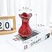 YINUOWEI Ceramic Vase, Modern Small Vases for Home Decor, Elegant Flower Vase Centerpiece for Tables, Office Desk, Room Decor, Fit for Housewarming, Wedding, Birthday (Red)