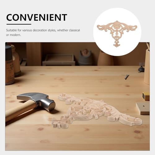 Décoration murale et bureau : applique bois sculpté beige style ancien