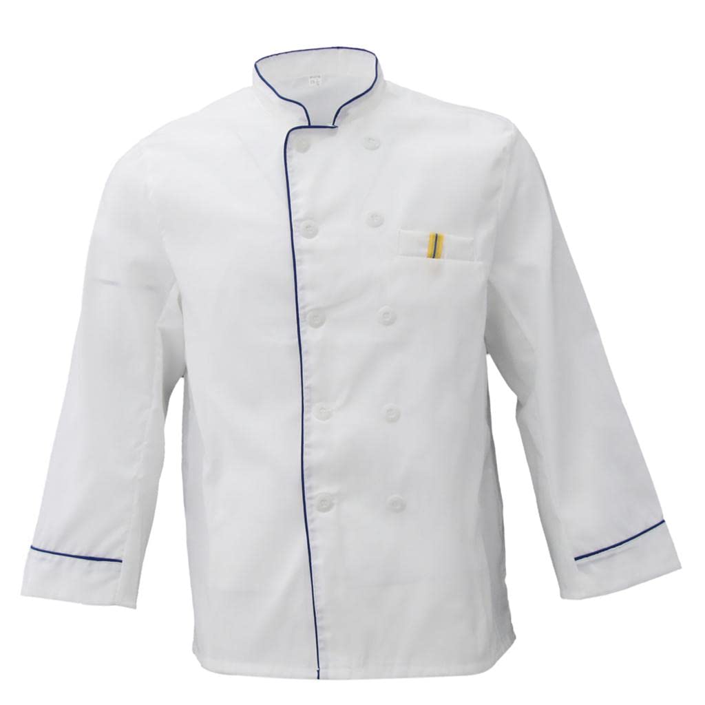club bollywood Unisex Chef's-Uniform Long Sleeve Double-Breasted Men Women Chef Coat L-3XL XXL | Chef Coats | Chef Coats-picture-43